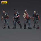 Zdjęcie produktu Zombie Dark Source figurki akcji Zestaw 4-pack Police (Male) 8 cm