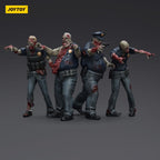Zdjęcie produktu Zombie Dark Source figurki akcji Zestaw 4-pack Police (Male) 8 cm