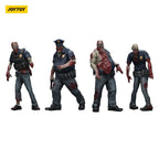 Zdjęcie produktu Zombie Dark Source figurki akcji Zestaw 4-pack Police (Male) 8 cm