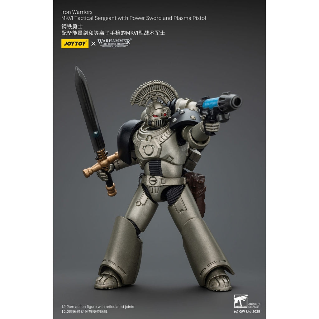 Zdjęcie produktu Warhammer The Horus Heresy figurka akcji 1/18 Iron Warriors MKVI Tactical Sergeant with Power Sword and Plasma Pistol 12 cm