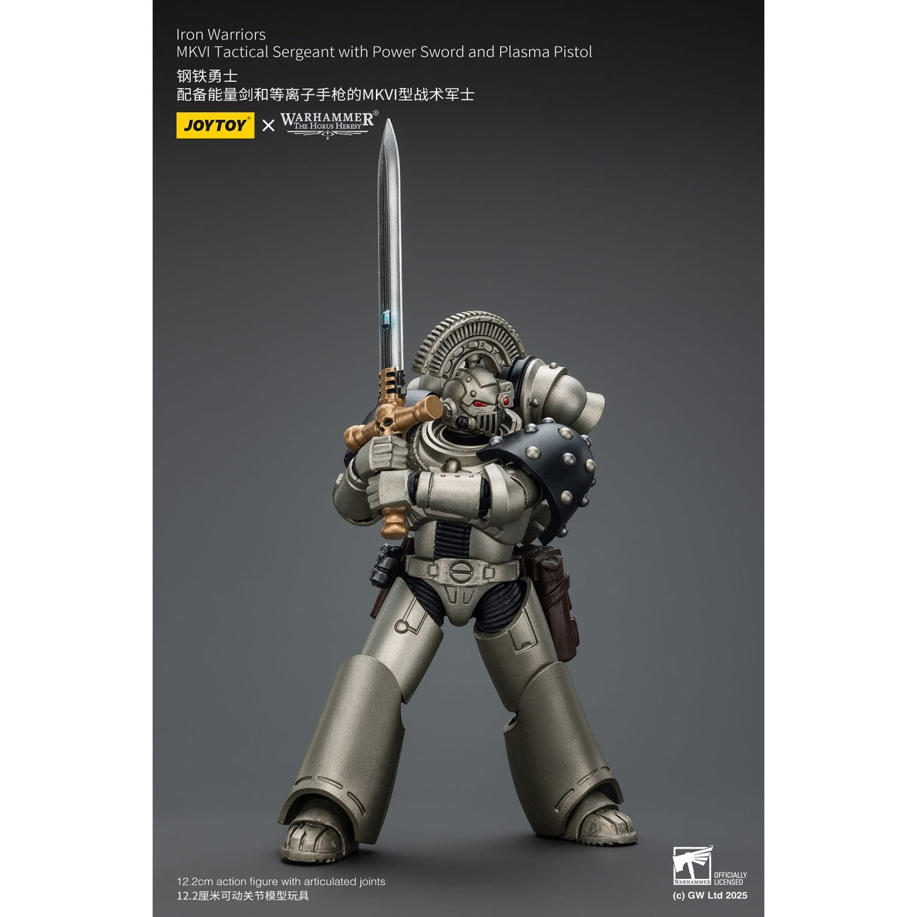 Zdjęcie produktu Warhammer The Horus Heresy figurka akcji 1/18 Iron Warriors MKVI Tactical Sergeant with Power Sword and Plasma Pistol 12 cm