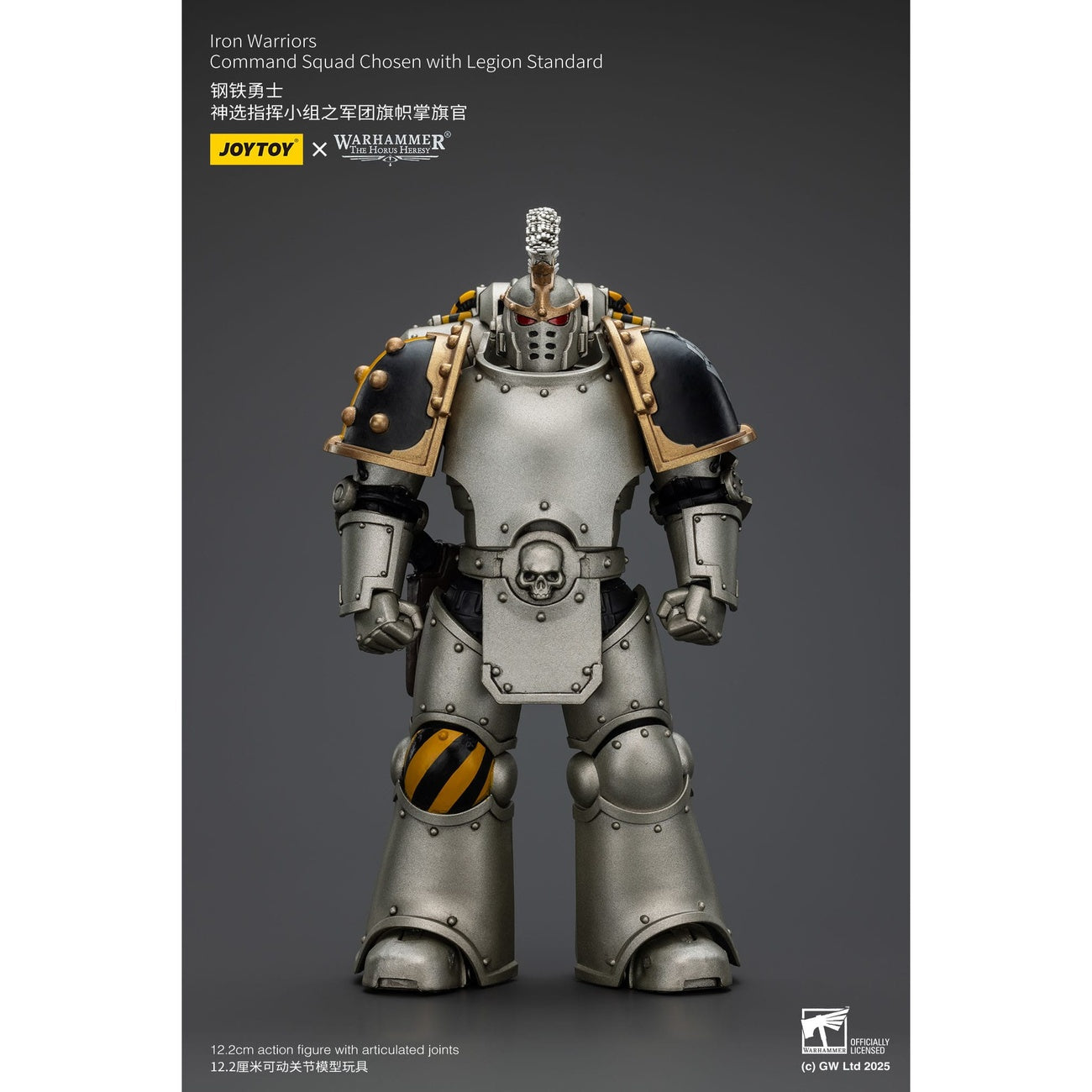 Zdjęcie produktu Warhammer The Horus Heresy Figurka akcji 1/18 Iron Warriors Command Squad Chosen z Legion Standard 12 cm