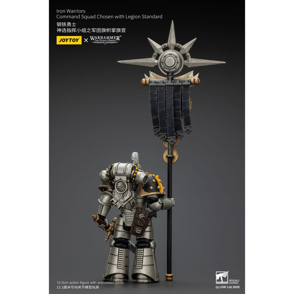 Zdjęcie produktu Warhammer The Horus Heresy Figurka akcji 1/18 Iron Warriors Command Squad Chosen z Legion Standard 12 cm