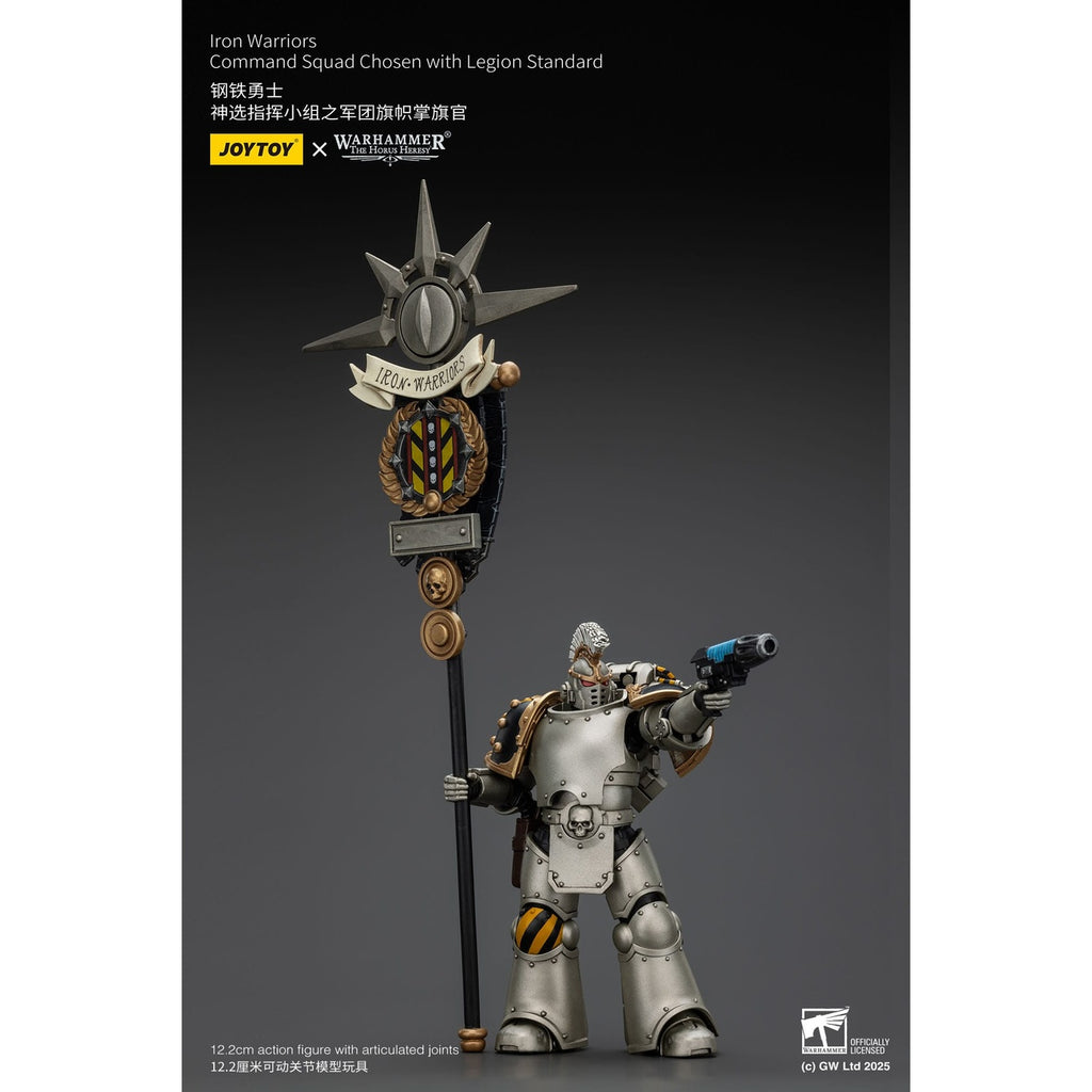 Zdjęcie produktu Warhammer The Horus Heresy Figurka akcji 1/18 Iron Warriors Command Squad Chosen z Legion Standard 12 cm