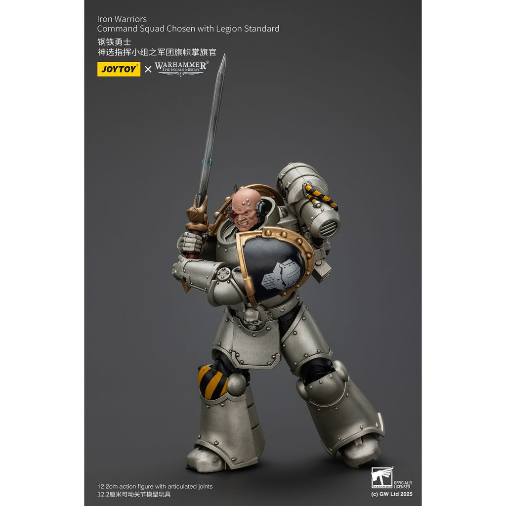 Zdjęcie produktu Warhammer The Horus Heresy Figurka akcji 1/18 Iron Warriors Command Squad Chosen z Legion Standard 12 cm