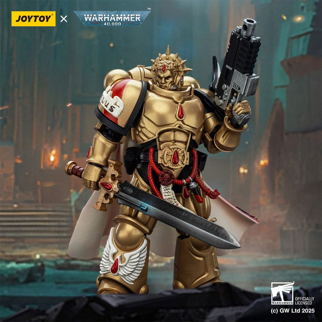 Zdjęcie produktu Warhammer 40,000: Combat Patrol Blood Angels figurka akcji Captain with Heavy Bolt Pistol & Power Sword 20 cm