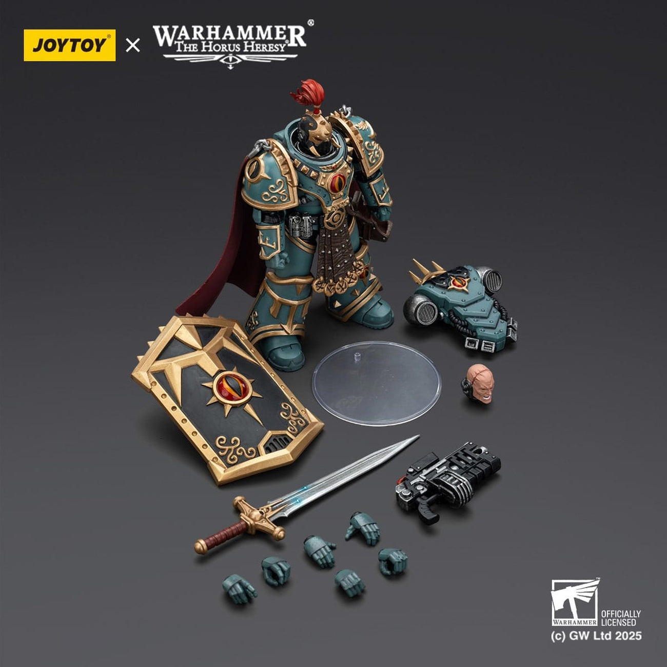 Zdjęcie produktu Warhammer The Horus Heresy figurka akcji Sons of Horus Little Horus Aximand Captain of the 5th Company 20 cm