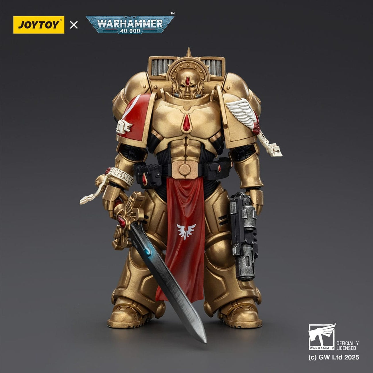 Zdjęcie produktu Warhammer 40,000: Combat Patrol Blood Angels Figurka akcji Sanguinary Guard 1 z Inferno Pistol i Encarmine Blade 20 cm