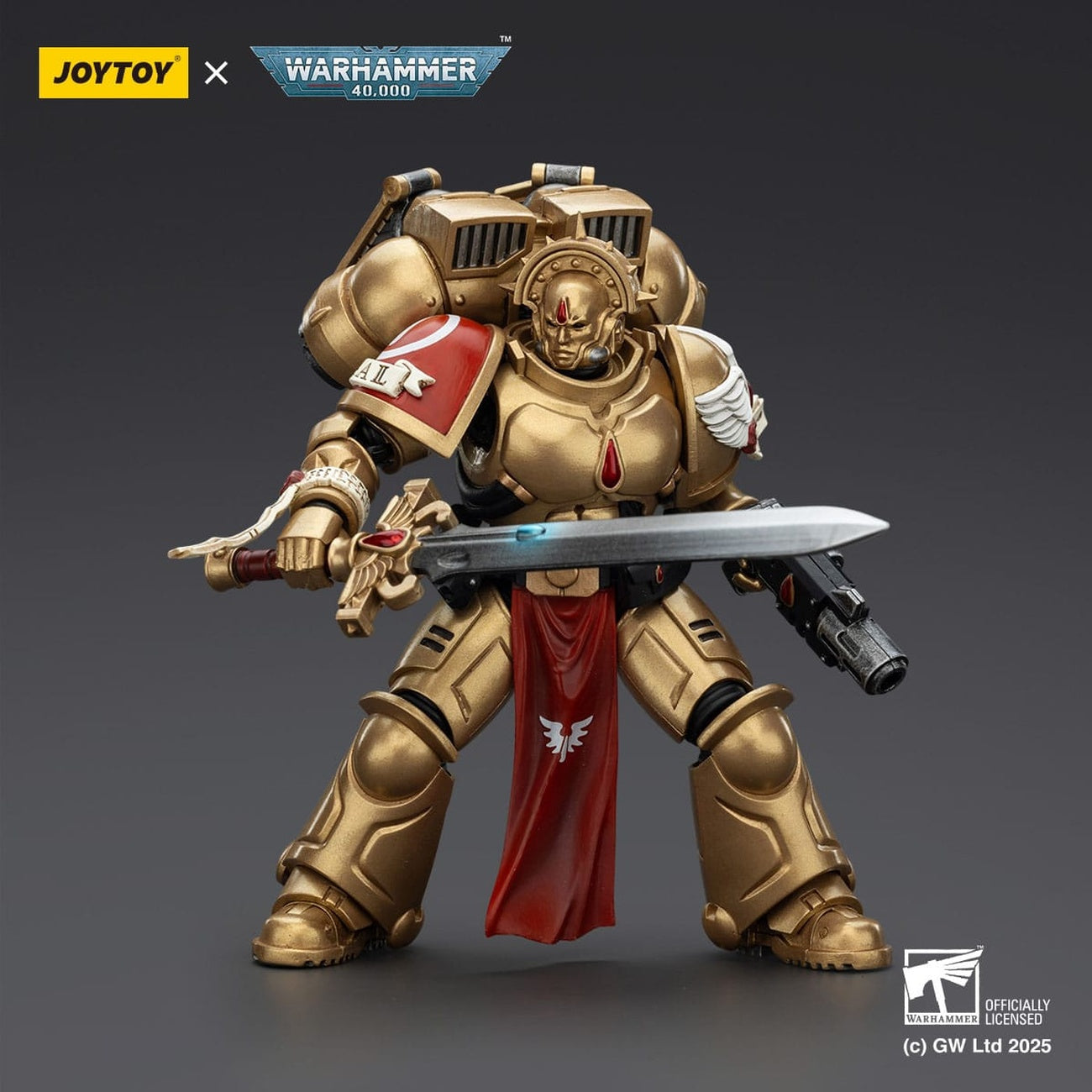 Zdjęcie produktu Warhammer 40,000: Combat Patrol Blood Angels Figurka akcji Sanguinary Guard 1 z Inferno Pistol i Encarmine Blade 20 cm