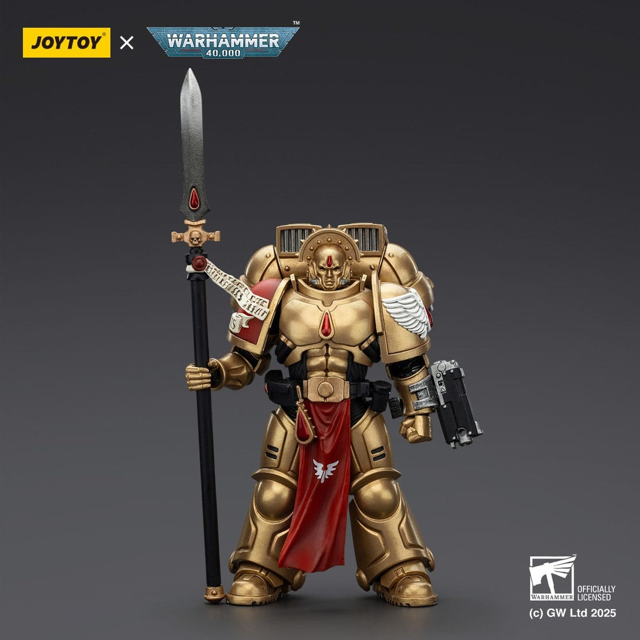 Zdjęcie produktu Warhammer 40,000: Combat Patrol Blood Angels Figurka akcji Sanguinary Guard 2 z Angelus Boltgun i Encarmine Spear 20 cm