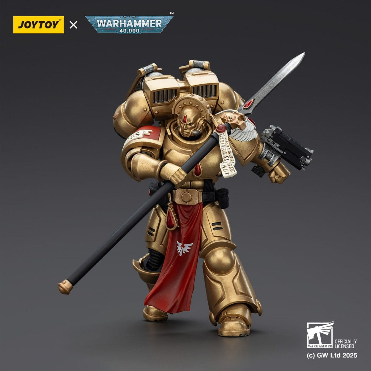 Zdjęcie produktu Warhammer 40,000: Combat Patrol Blood Angels Figurka akcji Sanguinary Guard 2 z Angelus Boltgun i Encarmine Spear 20 cm