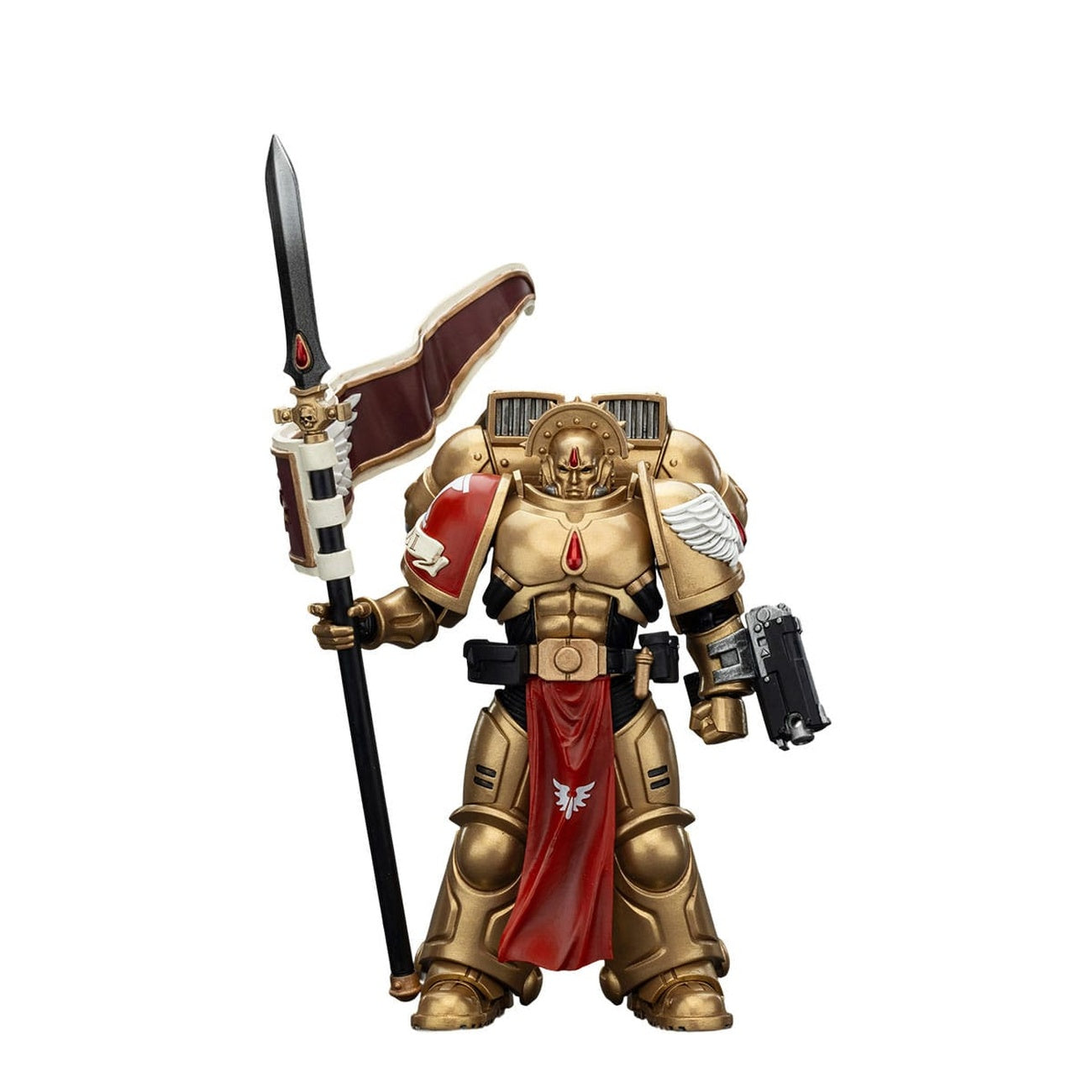 Zdjęcie produktu Warhammer 40,000: Combat Patrol Blood Angels Figurka akcji Sanguinary Guard 3 z Angelus Boltgun i Encarmine Spear 20 cm