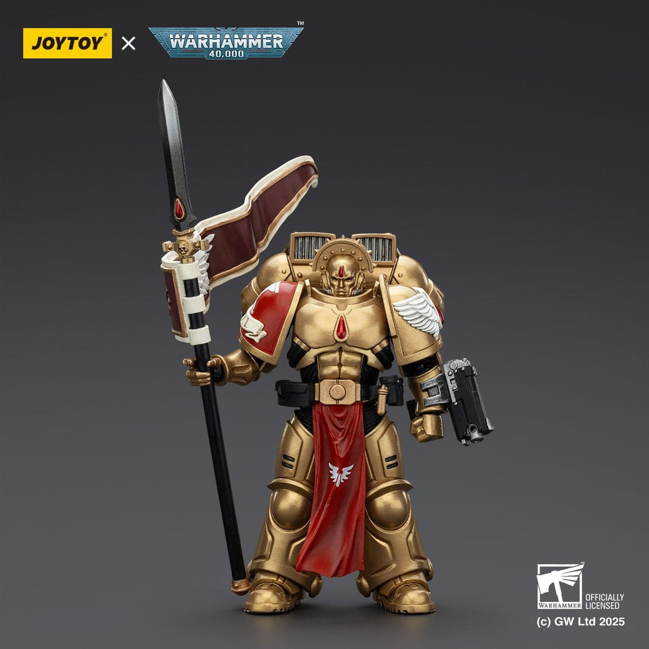Zdjęcie produktu Warhammer 40,000: Combat Patrol Blood Angels Figurka akcji Sanguinary Guard 3 z Angelus Boltgun i Encarmine Spear 20 cm