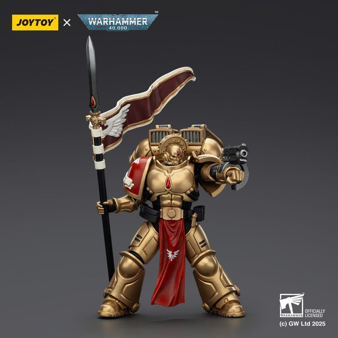 Zdjęcie produktu Warhammer 40,000: Combat Patrol Blood Angels Figurka akcji Sanguinary Guard 3 z Angelus Boltgun i Encarmine Spear 20 cm