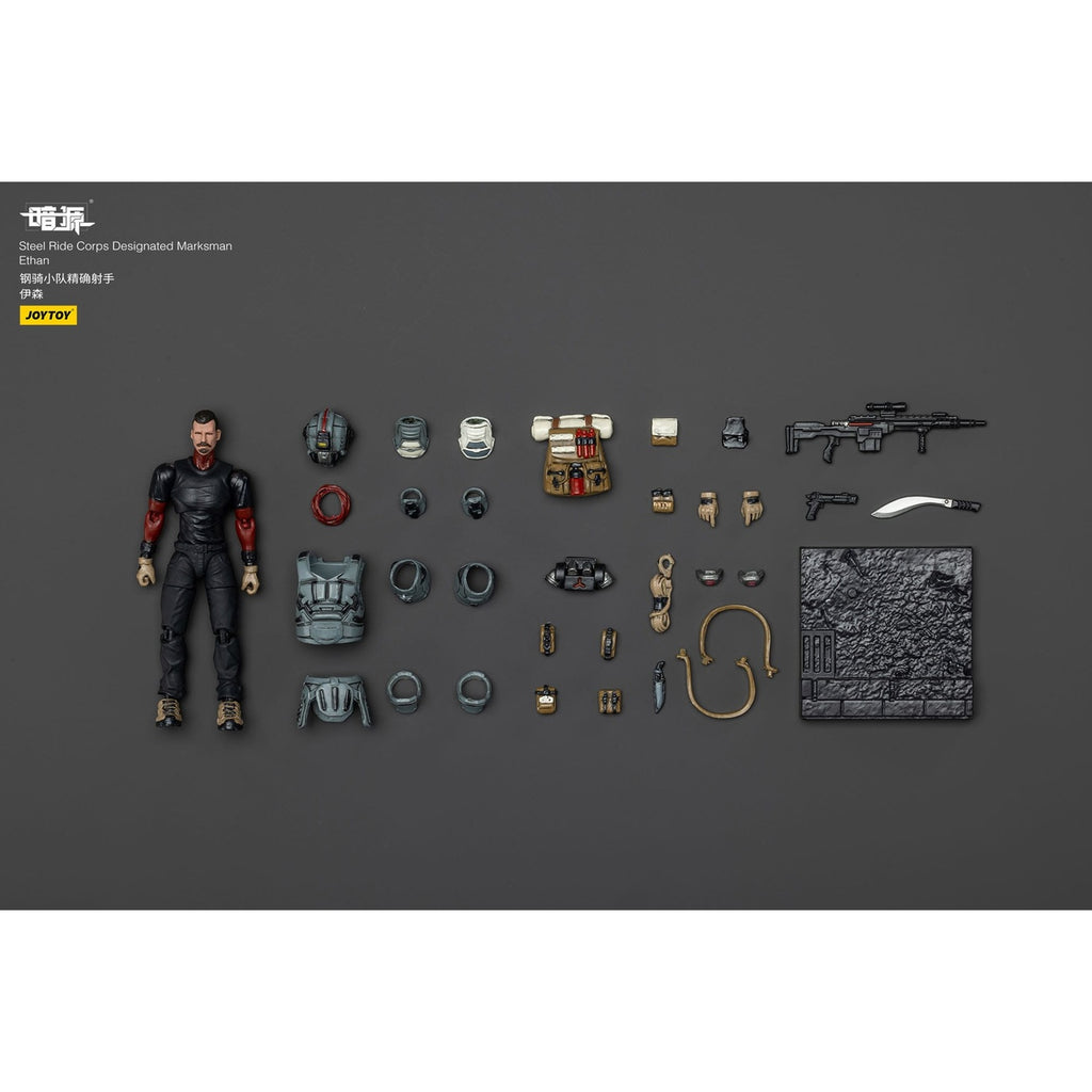 Zdjęcie produktu Steel Ride Corps Dark Source figurka akcji Designated Marksman Ethan 7 cm