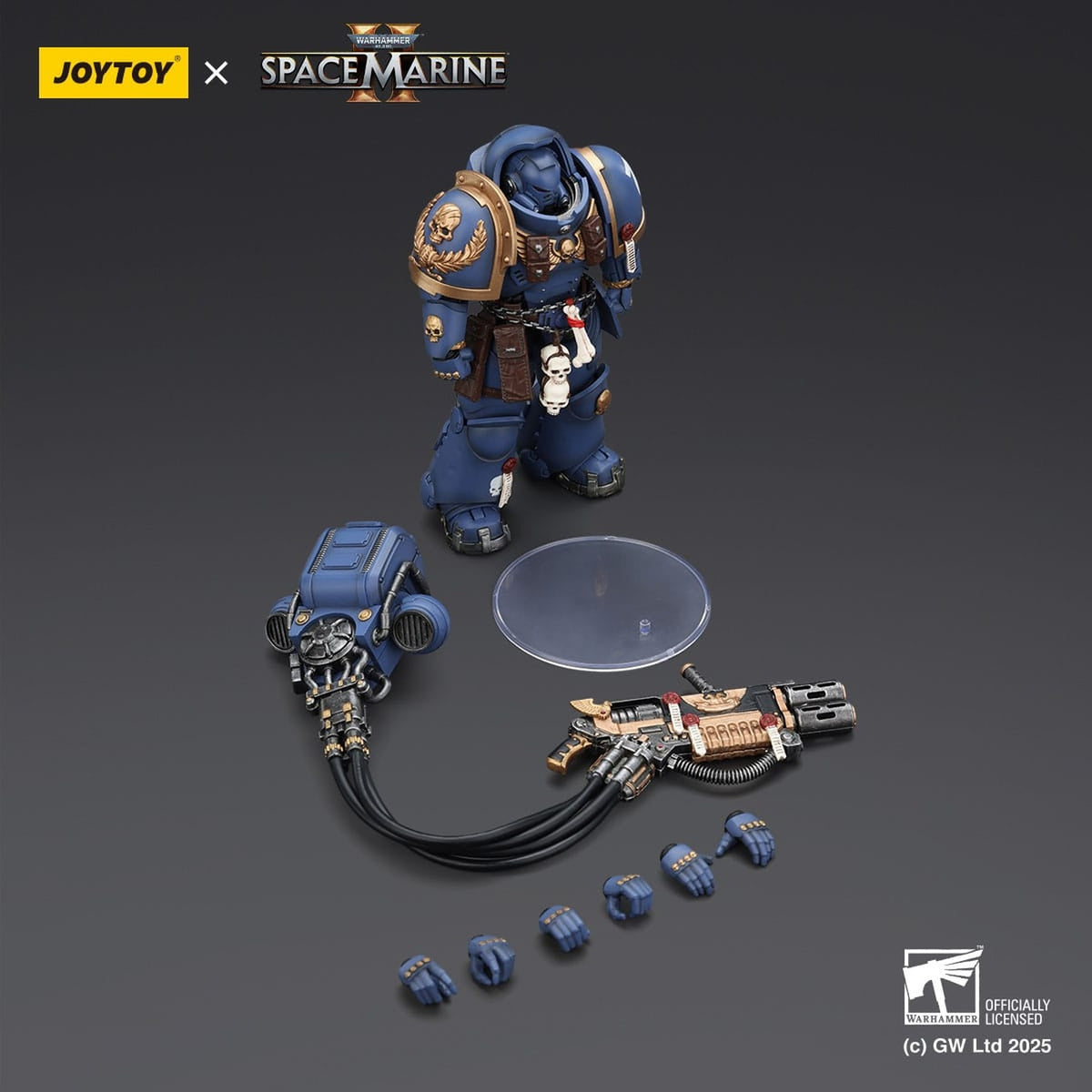 Product image Warhammer 40,000: Space Marine 2 Action Figure Ultramarines Heavy Artificer Armor with Relic Multi-Melta 13 cm