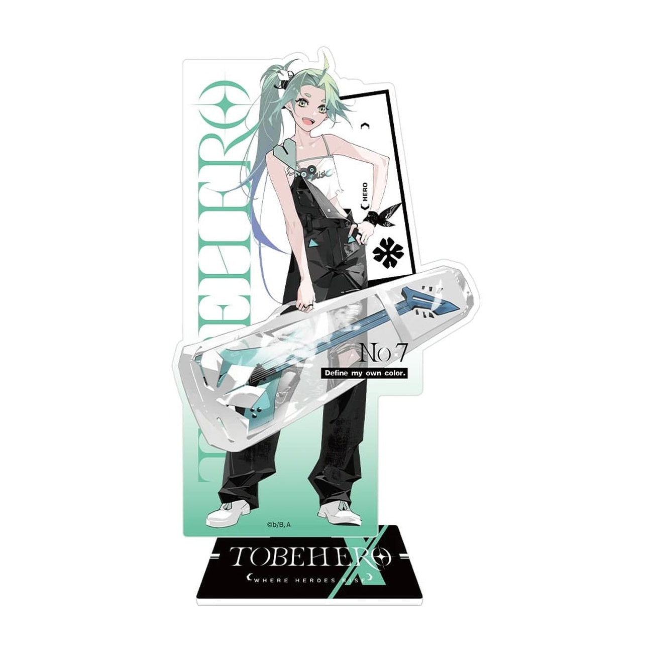 Zdjęcie produktu To Be Hero X Akrylowy stojak Hero Show Series Lucky Cyan 17 cm