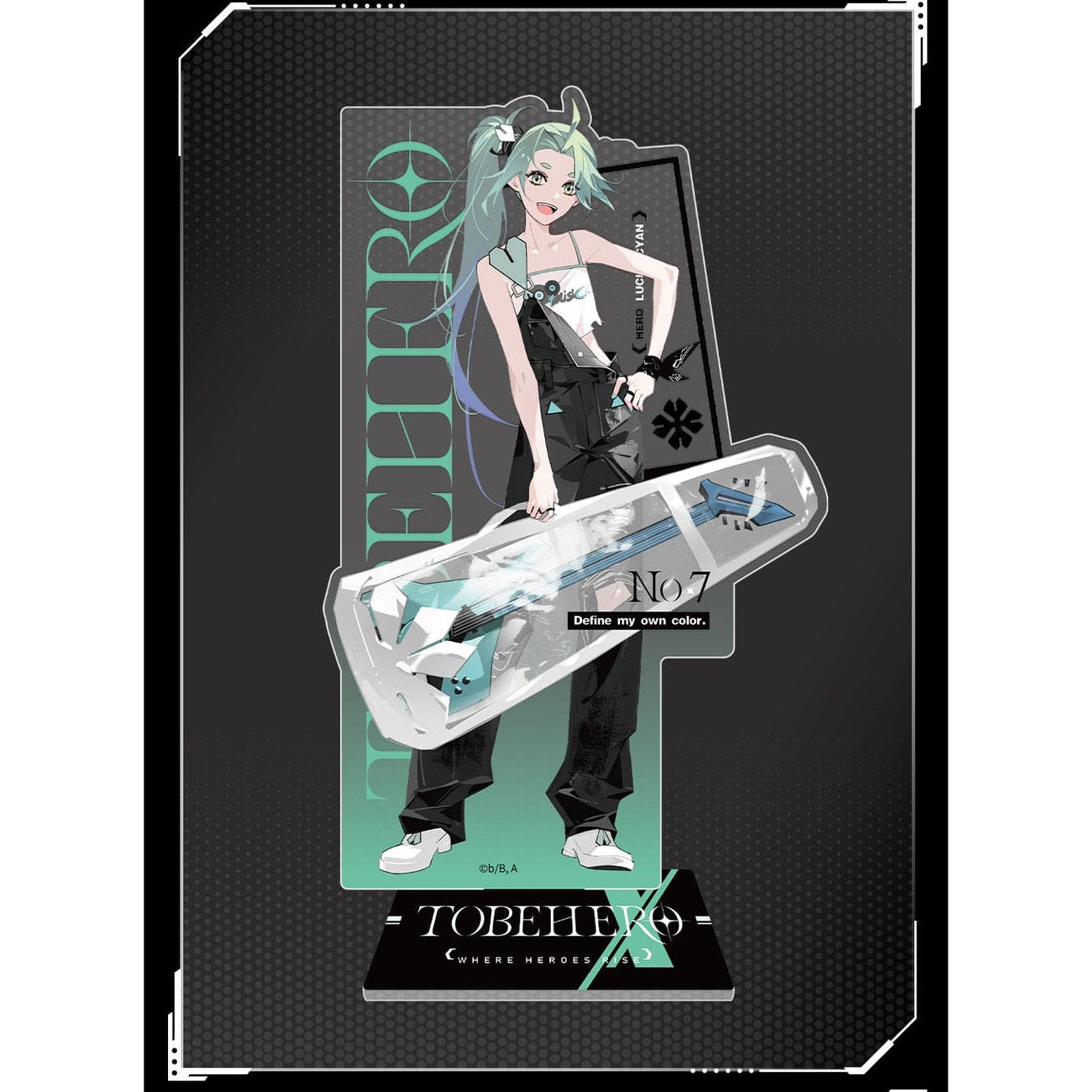 Zdjęcie produktu To Be Hero X Akrylowy stojak Hero Show Series Lucky Cyan 17 cm