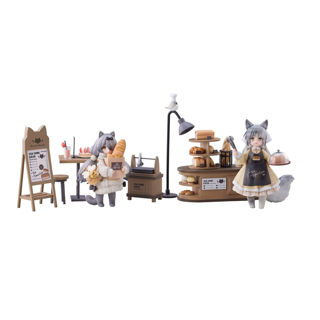 Zdjęcie produktu Decorated Life Collection Figura PVC Tea Time Cats - Cat Town Bakery Staff & Customer Set 12 cm