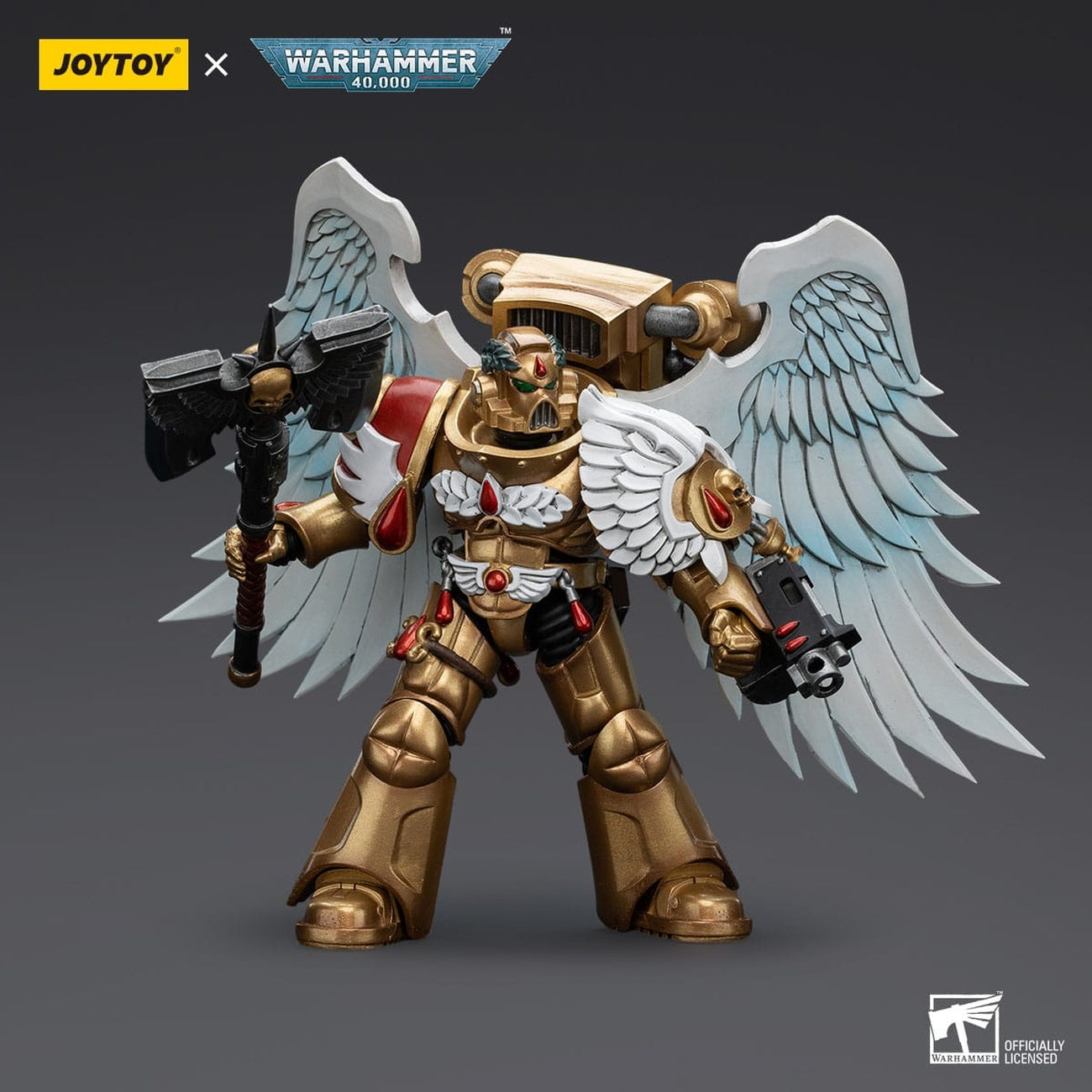 Zdjęcie produktu Warhammer 40,000 Figurka akcji 1/18 Blood Angels Sanguinary Guard with Encarmine Axe 12 cm