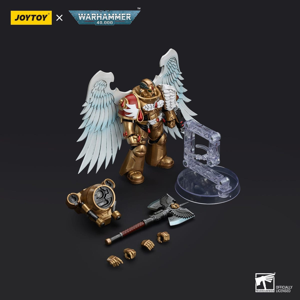 Zdjęcie produktu Warhammer 40,000 Figurka akcji 1/18 Blood Angels Sanguinary Guard with Encarmine Axe 12 cm