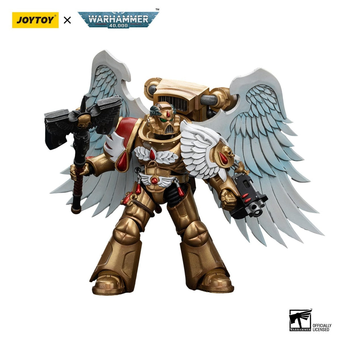 Zdjęcie produktu Warhammer 40,000 Figurka akcji 1/18 Blood Angels Sanguinary Guard with Encarmine Axe 12 cm