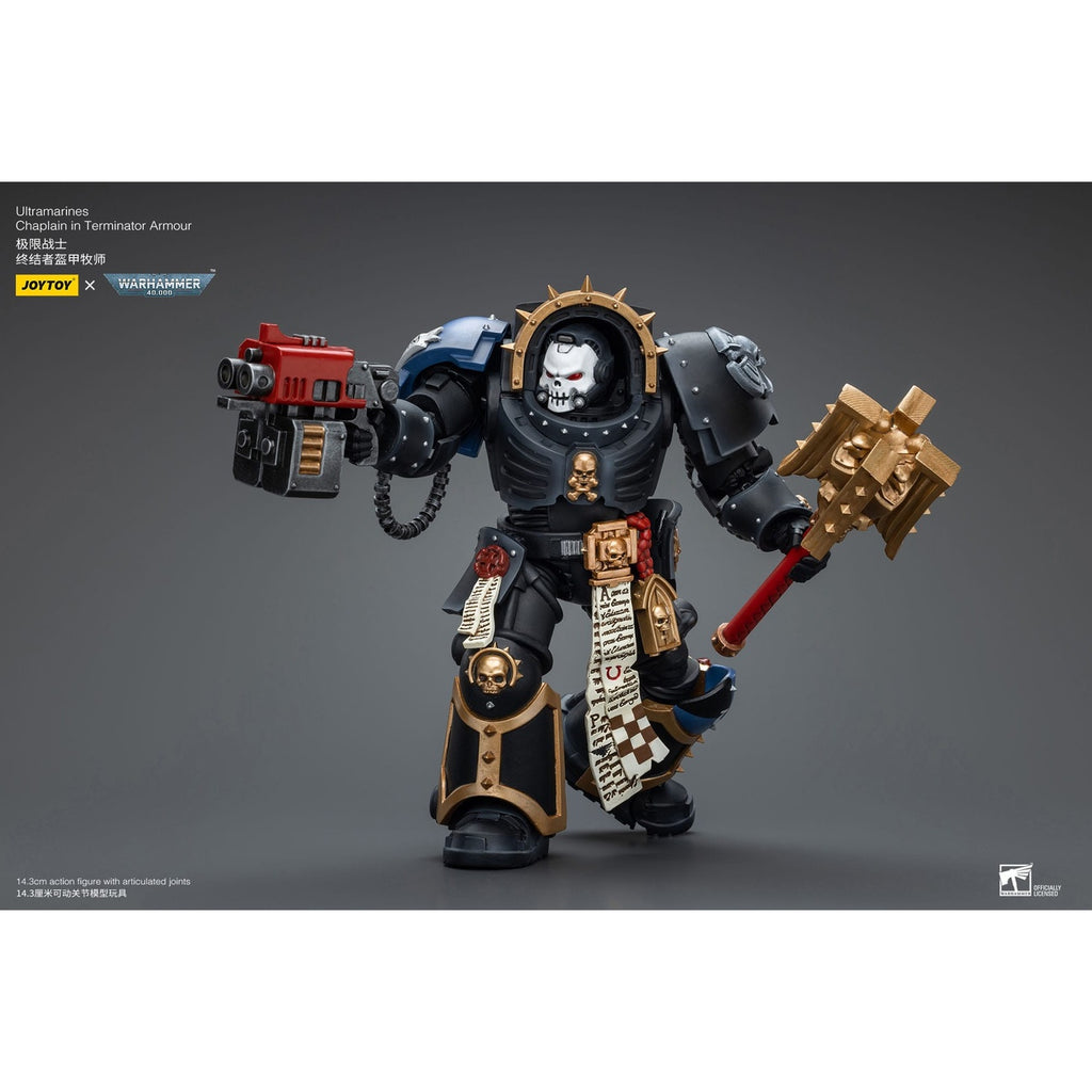 Zdjęcie produktu Warhammer 40k Figurka akcji 1/18 Ultramarines Chaplain in Terminator Armour 12 cm