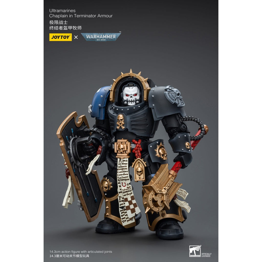 Zdjęcie produktu Warhammer 40k Figurka akcji 1/18 Ultramarines Chaplain in Terminator Armour 12 cm