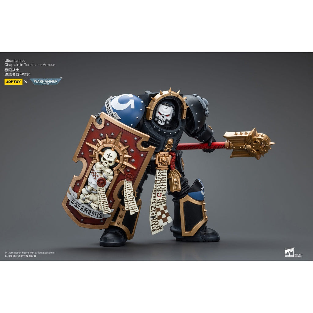 Zdjęcie produktu Warhammer 40k Figurka akcji 1/18 Ultramarines Chaplain in Terminator Armour 12 cm