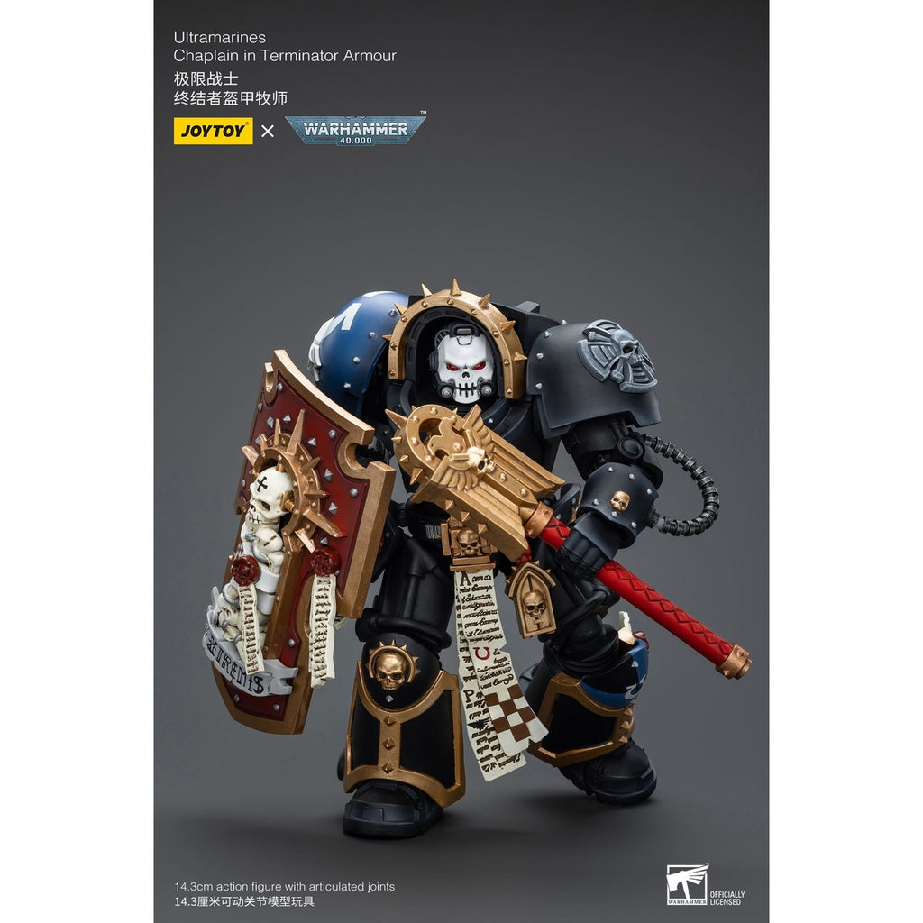 Zdjęcie produktu Warhammer 40k Figurka akcji 1/18 Ultramarines Chaplain in Terminator Armour 12 cm