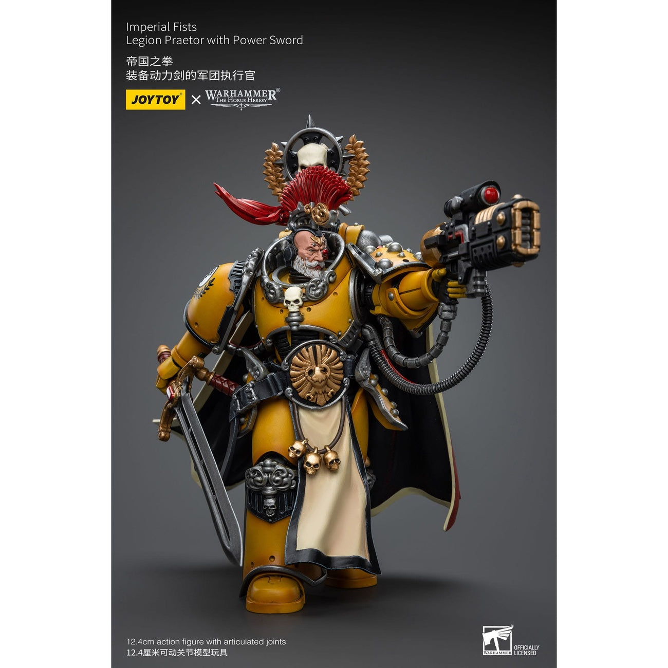 Zdjęcie produktu Warhammer The Horus Heresy Figurka akcji 1/18 Imperial Fists Legion Praetor with Power Sword 12 cm