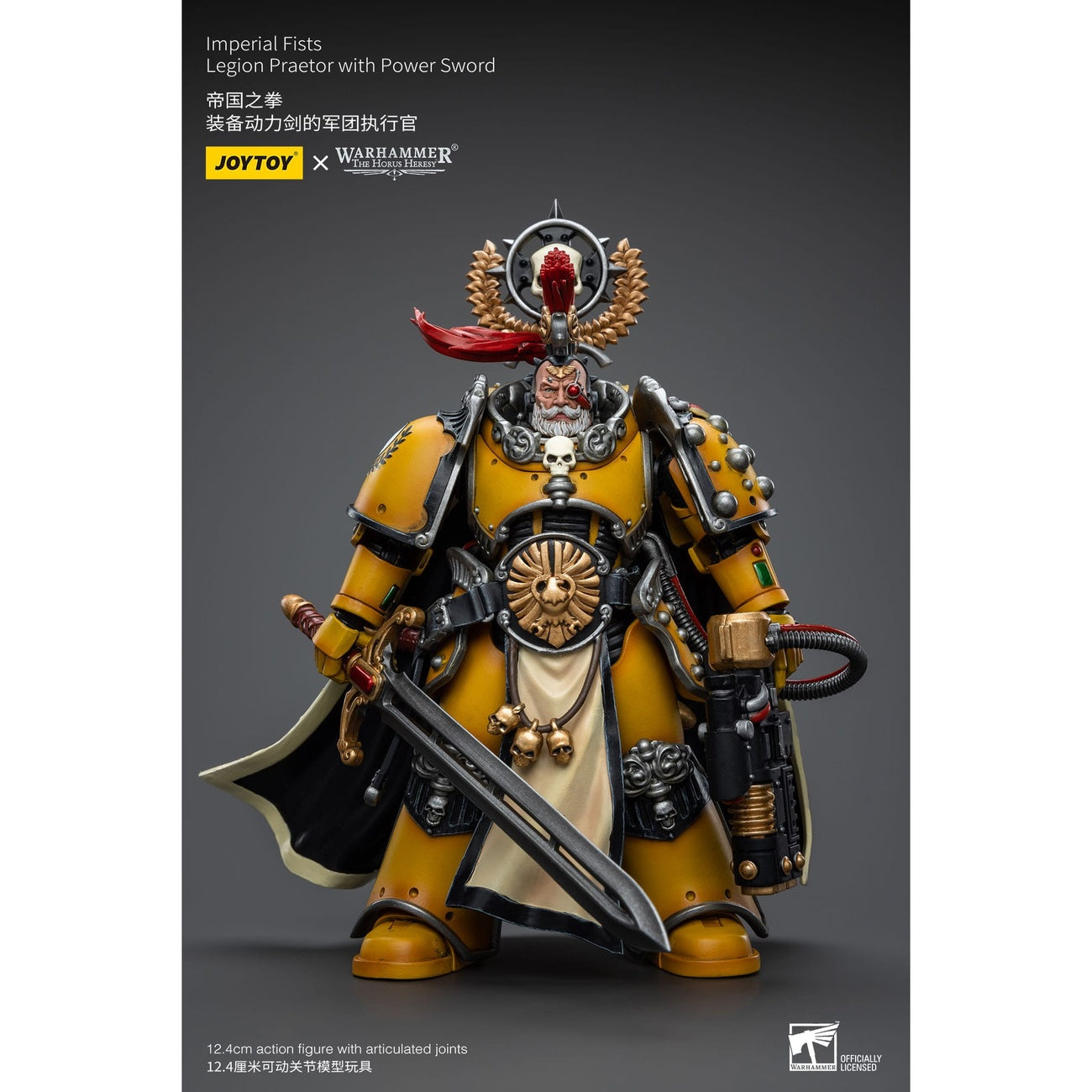 Zdjęcie produktu Warhammer The Horus Heresy Figurka akcji 1/18 Imperial Fists Legion Praetor with Power Sword 12 cm