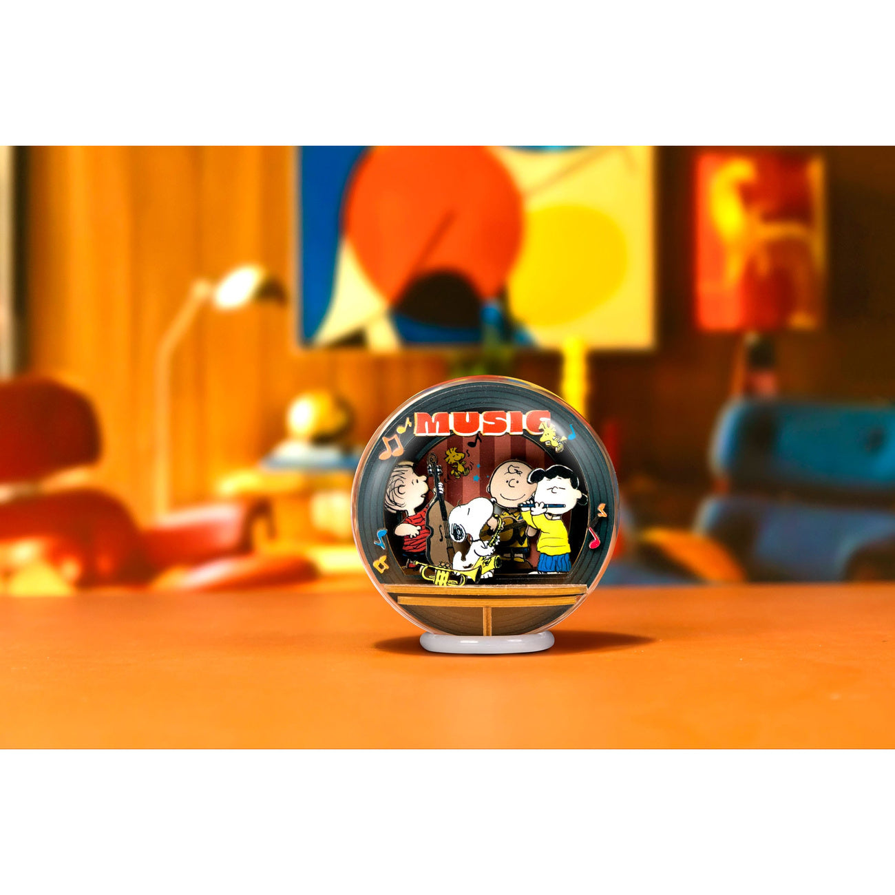 Zdjęcie produktu Peanuts Puremind Zestaw Modelarski Wooden Theater Globe Night of Music