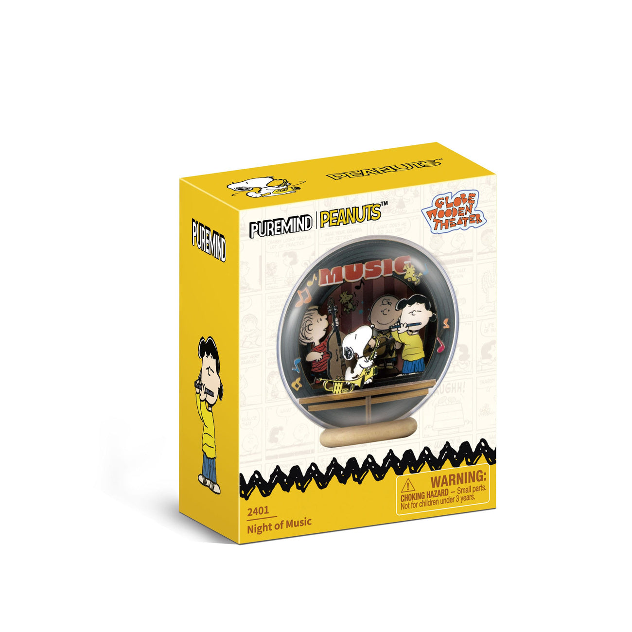 Zdjęcie produktu Peanuts Puremind Zestaw Modelarski Wooden Theater Globe Night of Music