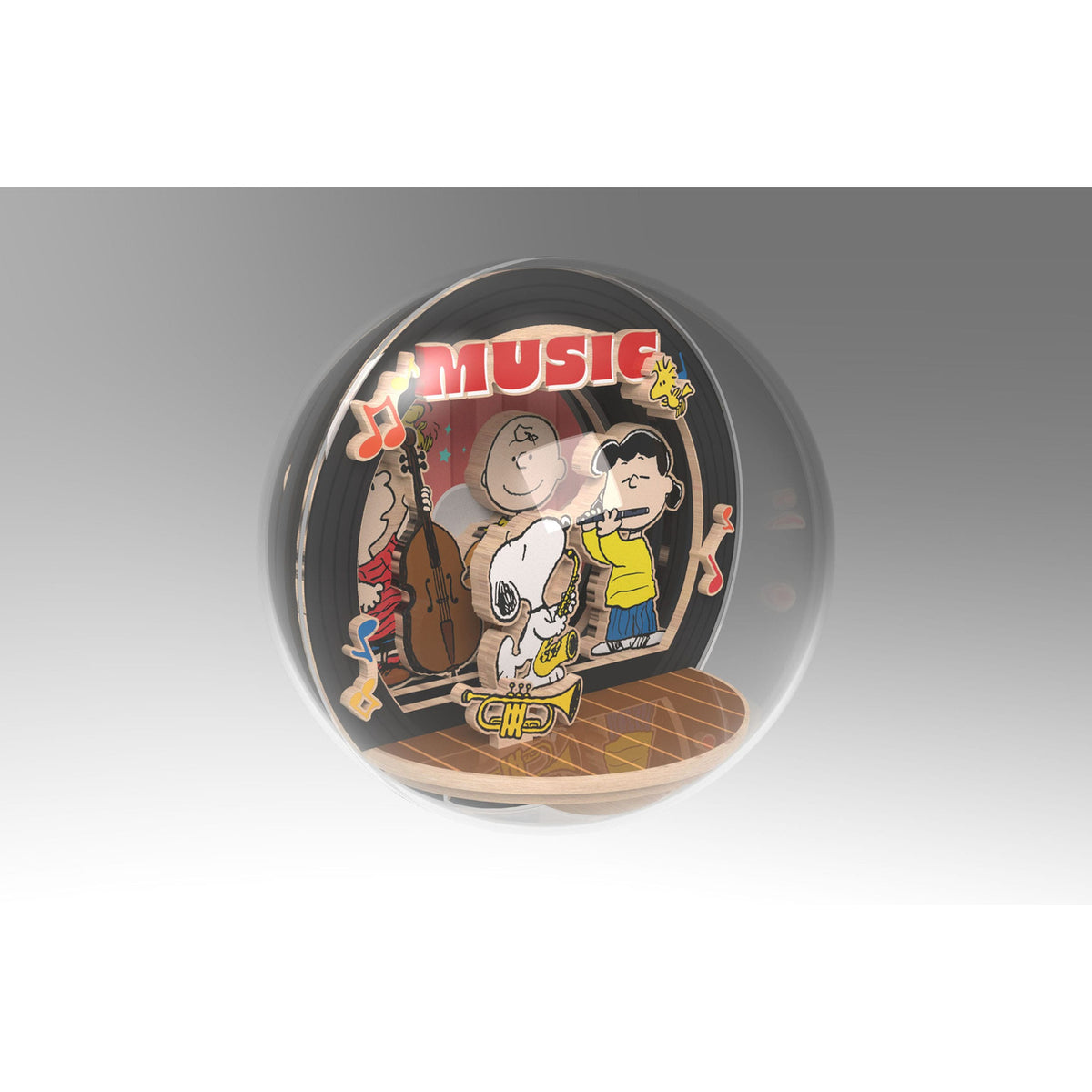 Zdjęcie produktu Peanuts Puremind Zestaw Modelarski Wooden Theater Globe Night of Music