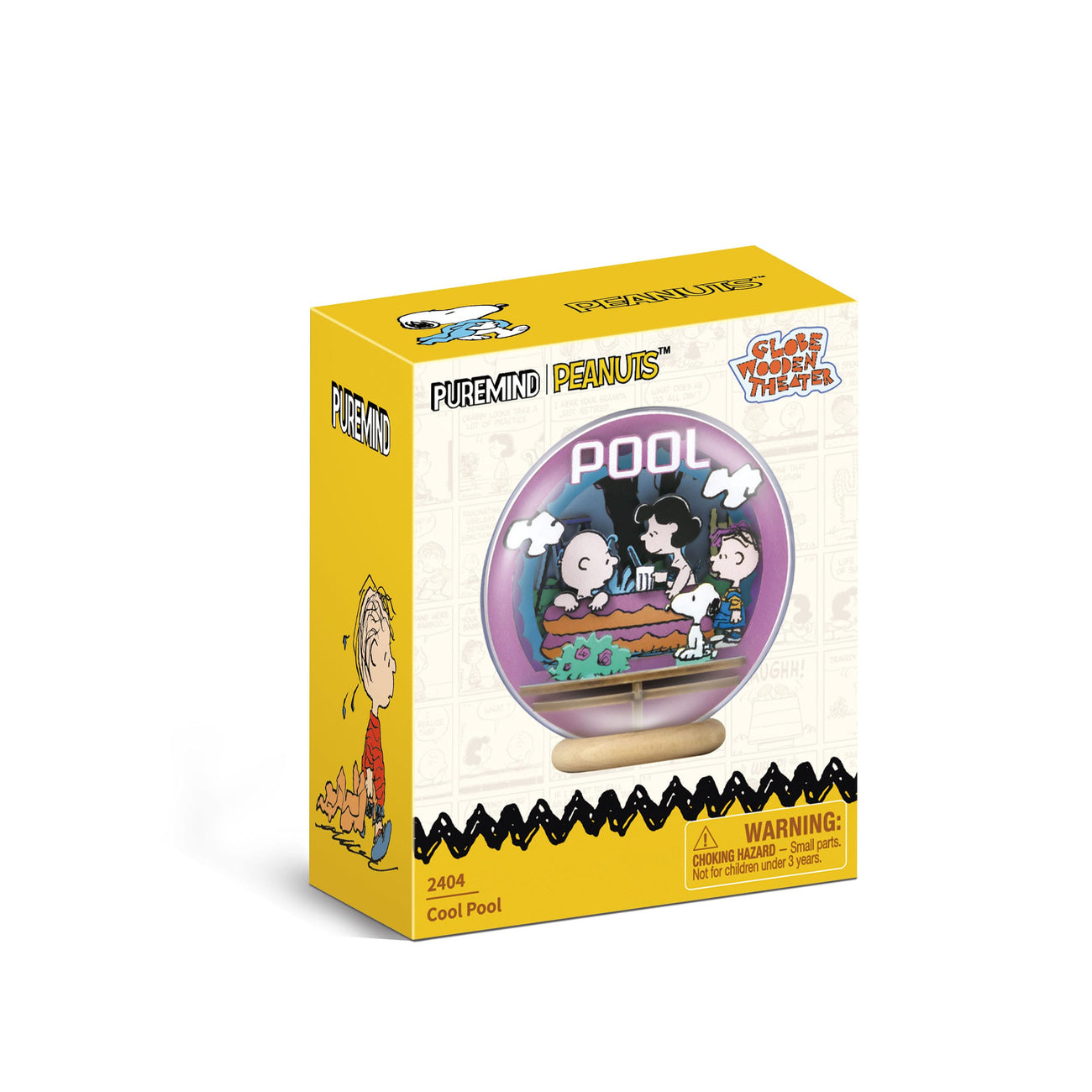 Zdjęcie produktu The Peanuts Puremind Zestaw modelarski Wooden Theater Globe Cool Pool