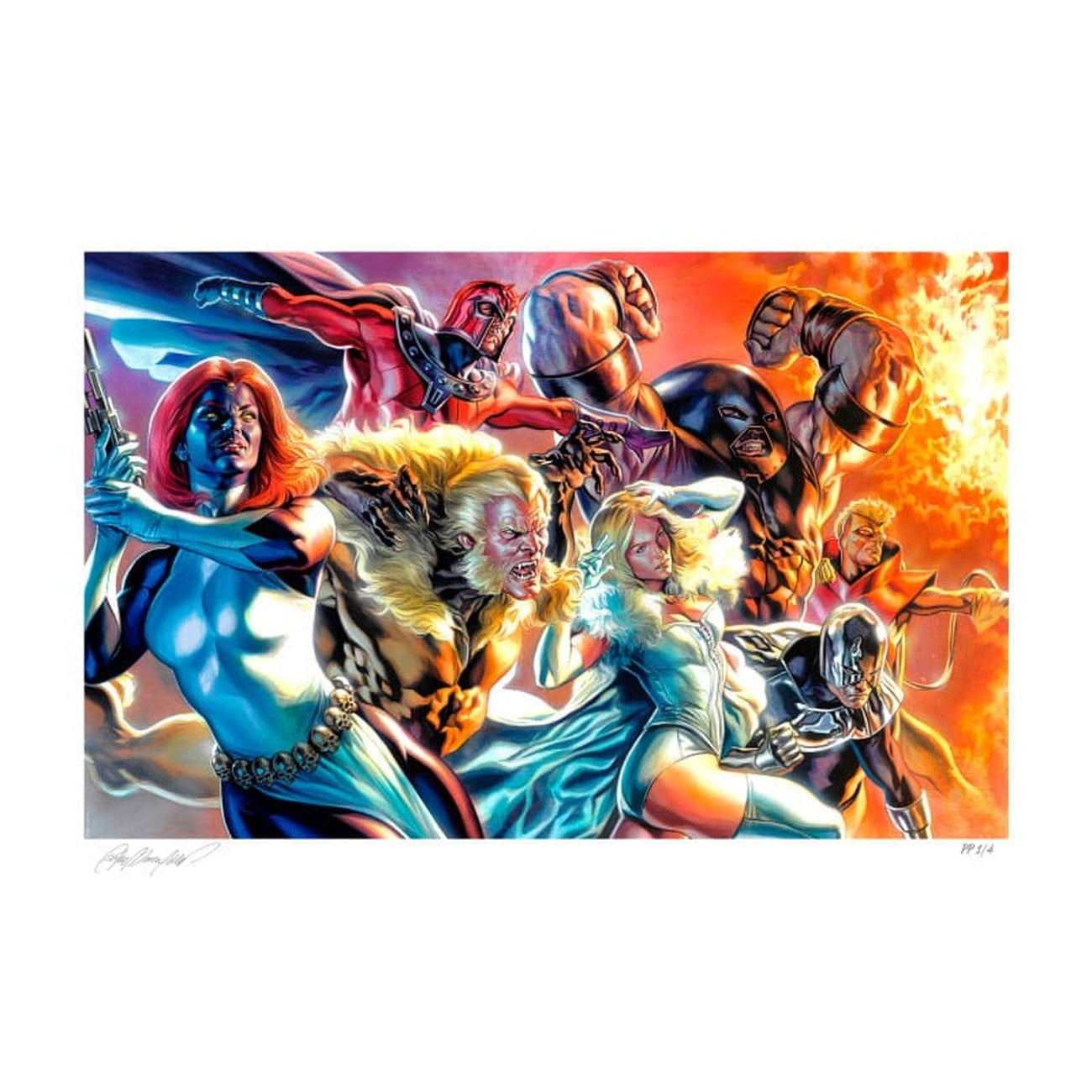Zdjęcie produktu Marvel X-Men Plakat artystyczny The Brotherhood of Mutants autorstwa Felipe Massafera 46 x 66 cm – bez ramy