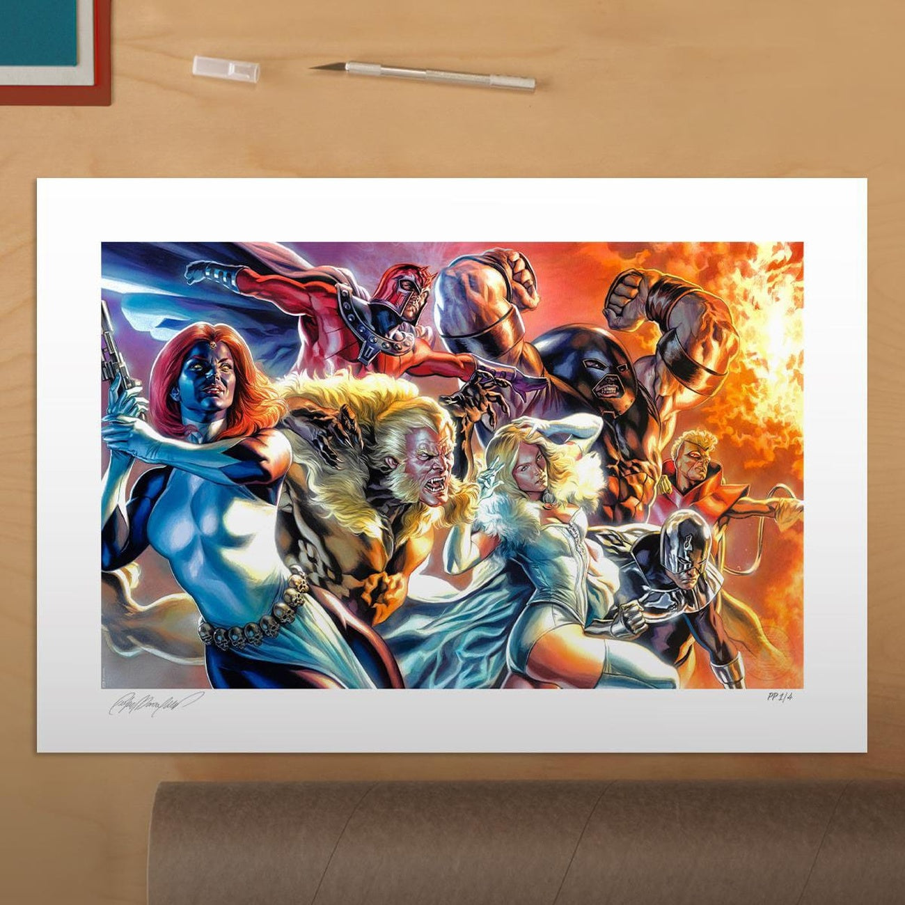 Zdjęcie produktu Marvel X-Men Plakat artystyczny The Brotherhood of Mutants autorstwa Felipe Massafera 46 x 66 cm – bez ramy