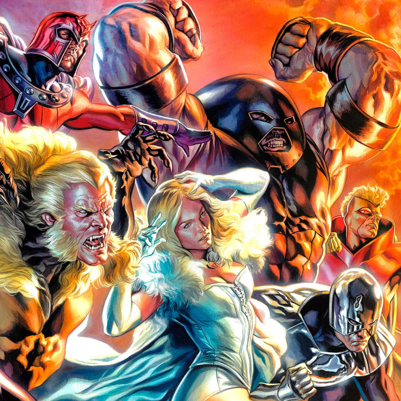 Zdjęcie produktu Marvel X-Men Plakat artystyczny The Brotherhood of Mutants autorstwa Felipe Massafera 46 x 66 cm – bez ramy