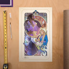 Zdjęcie produktu Critical Role Plakat artystyczny Matthew Mercer: 10th Anniversary Art Nouveau Illustrations 46 x 28 cm – bez ramy