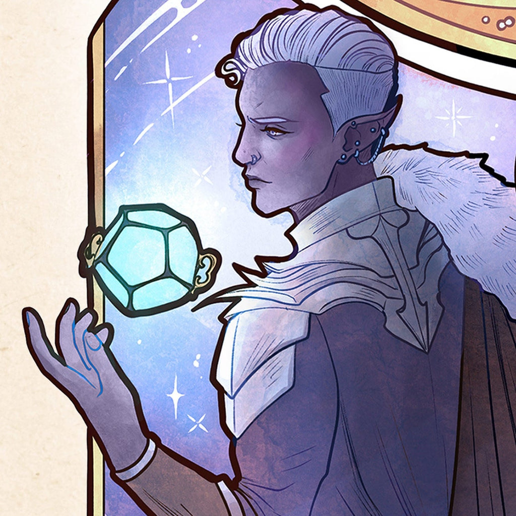 Zdjęcie produktu Critical Role Plakat artystyczny Matthew Mercer: 10th Anniversary Art Nouveau Illustrations 46 x 28 cm – bez ramy