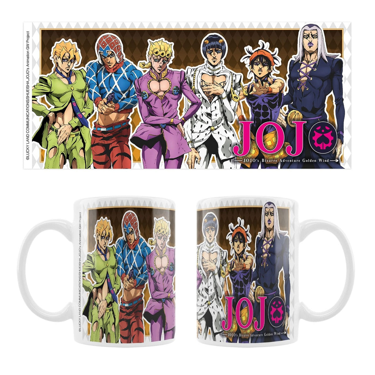 Zdjęcie produktu JoJo's Bizarre Adventure Część 5: Golden Wind Kubek ceramiczny Main Characters