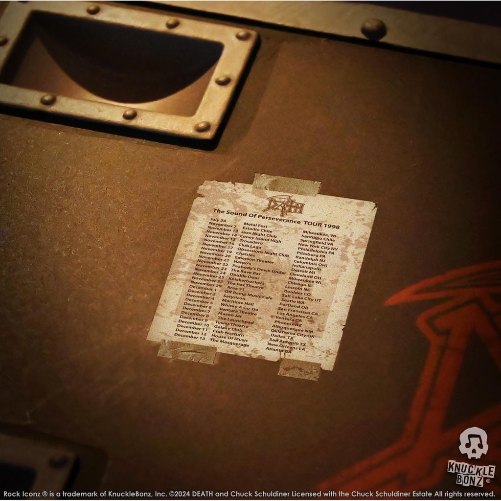 Zdjęcie produktu Death Rock Ikonz On Tour Figurka Road Case i Tło Sceniczne Zestaw The Sound of Perseverance Tour 1998