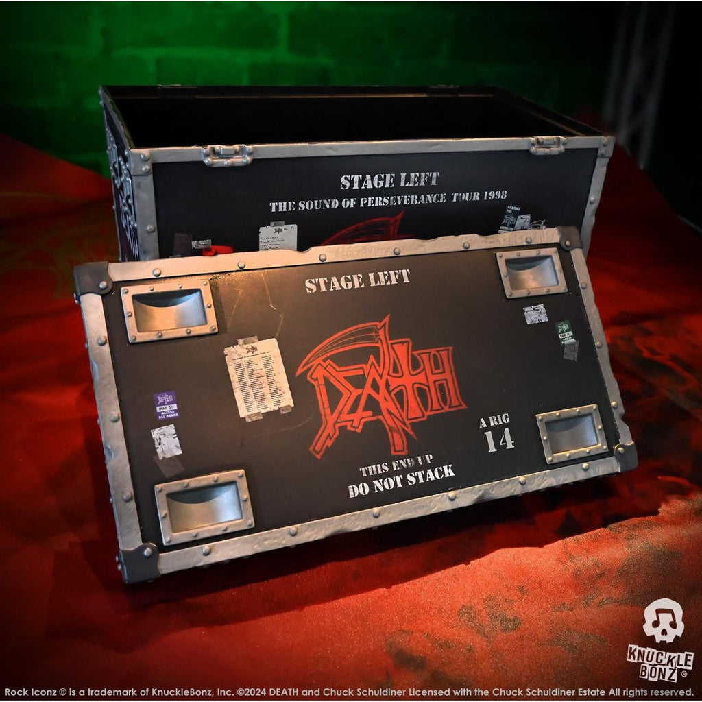 Zdjęcie produktu Death Rock Ikonz On Tour Figurka Road Case i Tło Sceniczne Zestaw The Sound of Perseverance Tour 1998