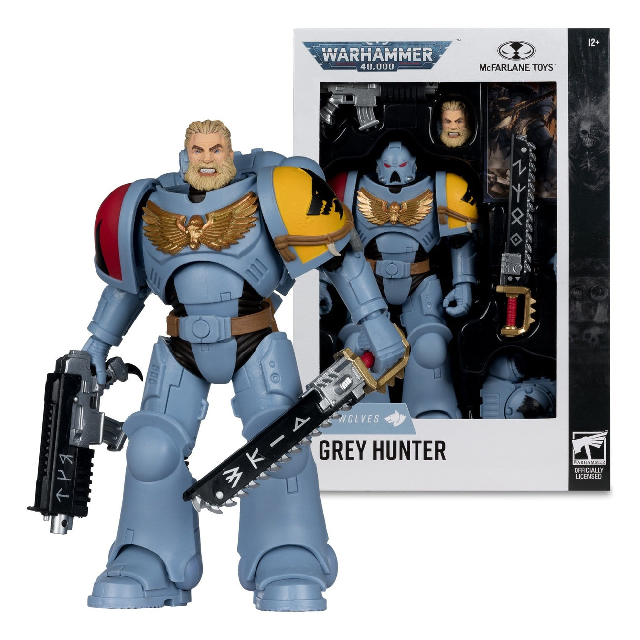 Zdjęcie produktu Warhammer 40,000 Figurka akcji Grey Hunter (Space Wolves) 18 cm