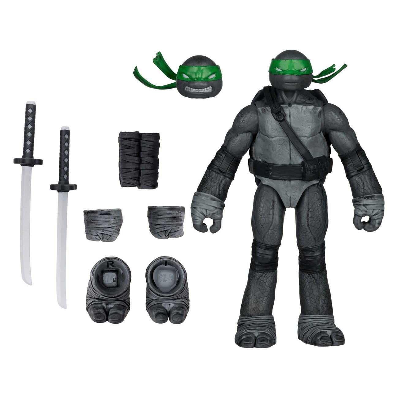 Zdjęcie produktu Teenage Mutant Ninja Turtles Page Punchers figurka akcji Leonardo (Black White & Green) (Red Platinum Edition) 13 cm