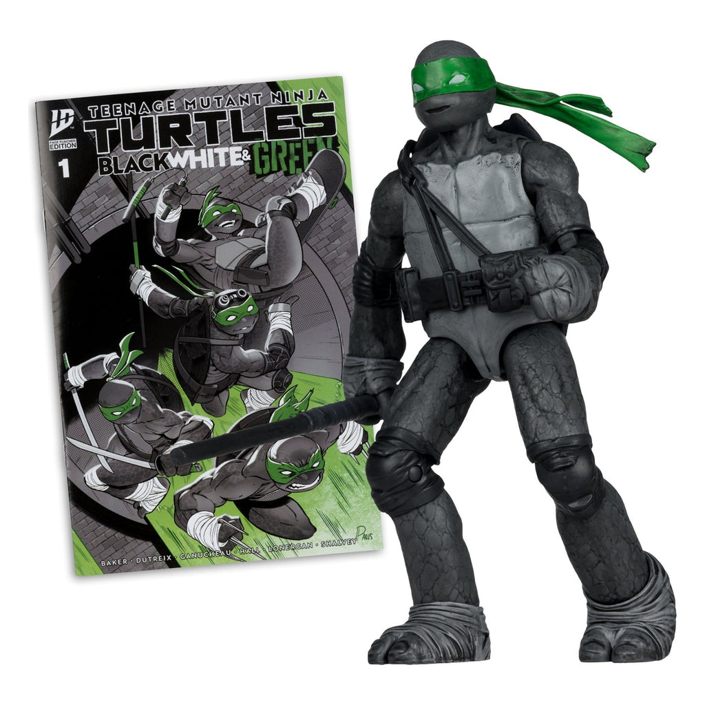 Zdjęcie produktu Teenage Mutant Ninja Turtles Page Punchers figurka akcji Donatello (Black White & Green) (Red Platinum Edition) 13 cm
