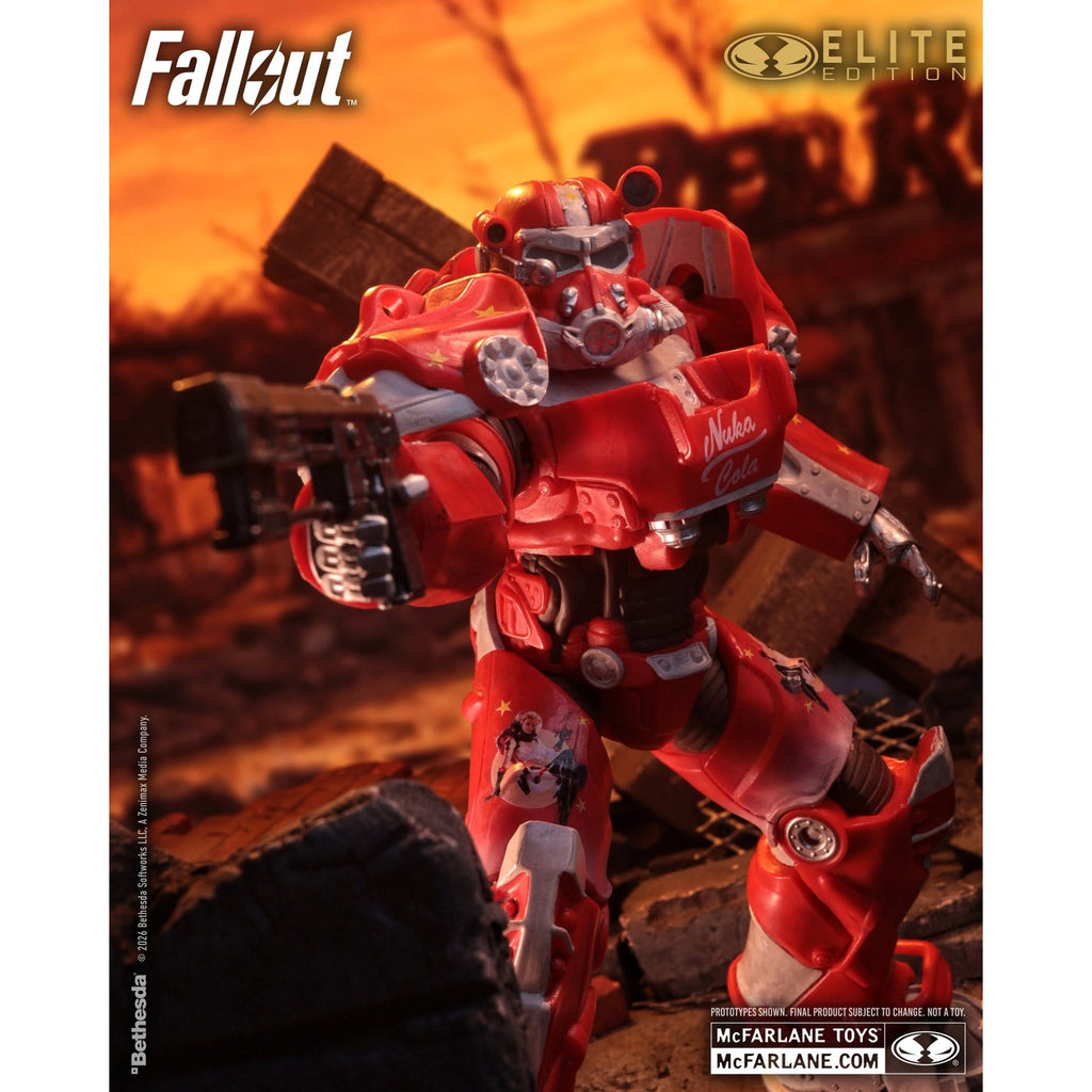 Zdjęcie produktu Fallout McFarlane Elite Edition Figurka akcji Fallout 76 Nuka Cola T-60 (Gold Label) 19 cm