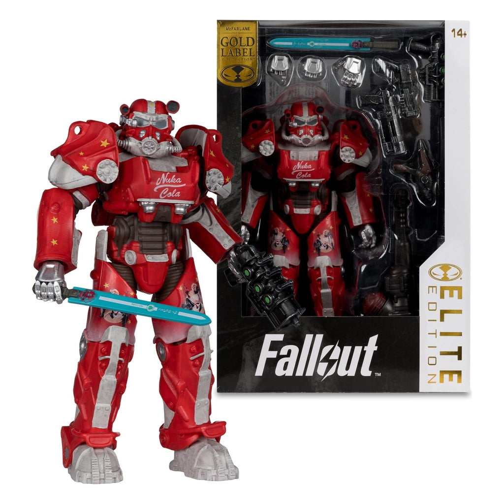 Zdjęcie produktu Fallout McFarlane Elite Edition Figurka akcji Fallout 76 Nuka Cola T-60 (Gold Label) 19 cm