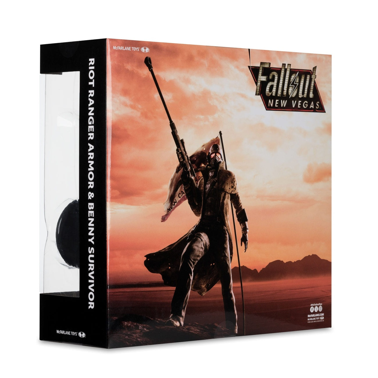 Zdjęcie produktu Fallout: New Vegas Figury 2‑pak Riot Ranger Armor & Benny Survivor 18 cm